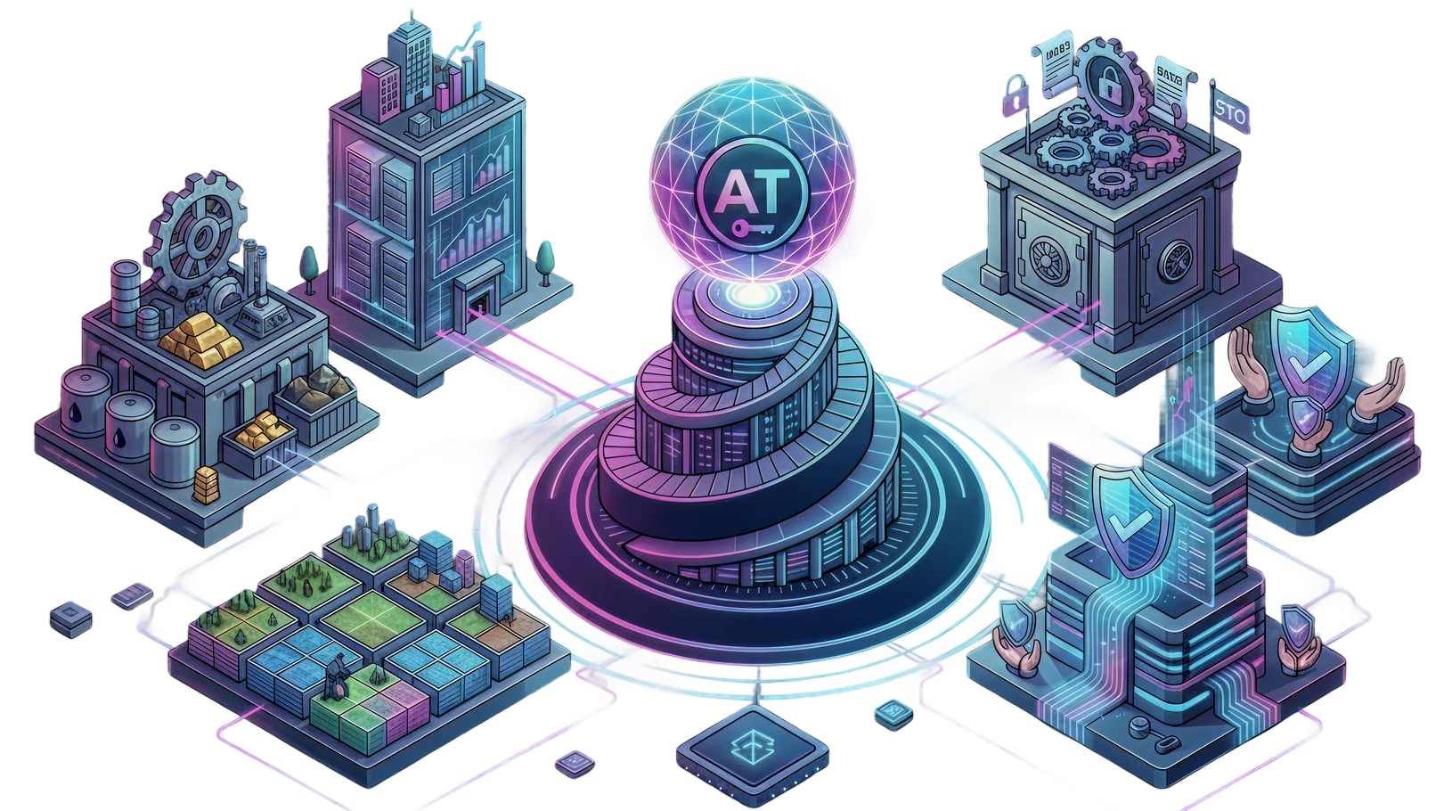 Asset tokenizaton hero section image