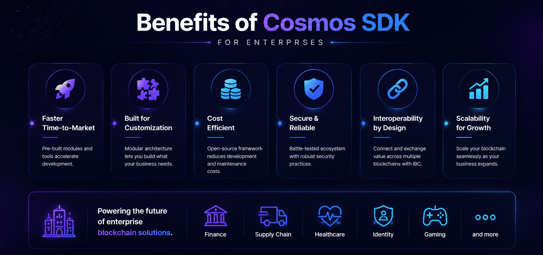 benefits of cosmos sdk 